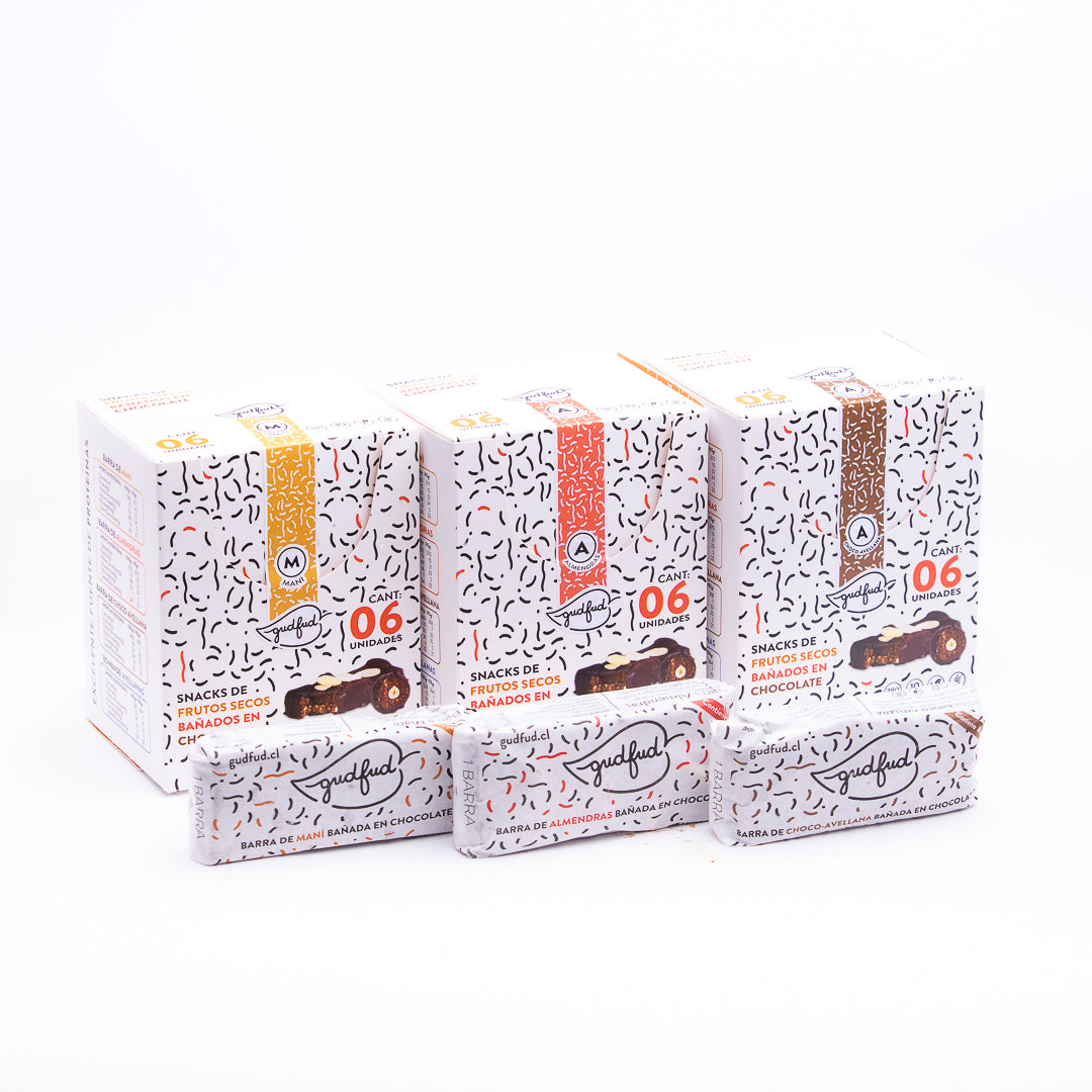 New Pack 18 Barras - Mani - Almendra - Choco-Avellana